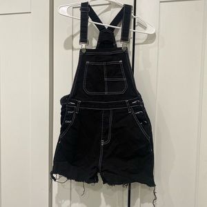 Black Short Overalls